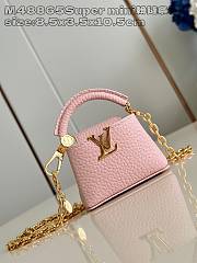 Fortok Louis Vuitton Micro Capucines Bag Pink M48865 8.5x3.5x10.5cm - 1