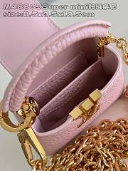 Fortok Louis Vuitton Micro Capucines Bag Pink M48865 8.5x3.5x10.5cm - 5