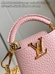 Fortok Louis Vuitton Micro Capucines Bag Pink M48865 8.5x3.5x10.5cm - 4