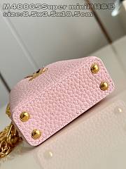 Fortok Louis Vuitton Micro Capucines Bag Pink M48865 8.5x3.5x10.5cm - 3