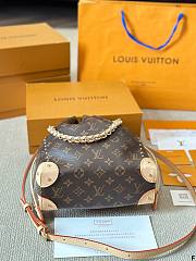 Fortok Louis Vuitton Noé Trunk PM Bag Brown 23x27x8cm - 6