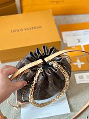 Fortok Louis Vuitton Noé Trunk PM Bag Brown 23x27x8cm - 5