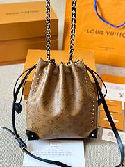 Fortok Louis Vuitton Noé Trunk PM Bag Brown Monogram Reverse M13324 23x27x8cm  - 4