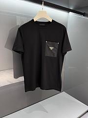 Fortok Prada Re-Nylon And Jersey T-Shirt Black / White - 1