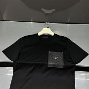 Fortok Prada Re-Nylon And Jersey T-Shirt Black / White - 6