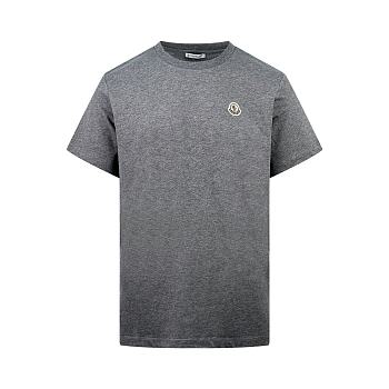 Fortok Moncler Grey Logo Badge T-Shirt