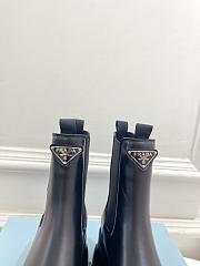 Fortok Prada Black Monolith Brushed Leather Boots - 3