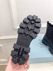 Fortok Prada Black Monolith Brushed Leather Boots - 4