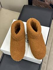 Fortok Prada Shearling Booties Caramel - 4