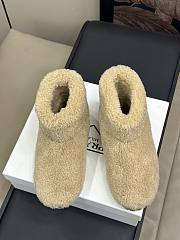 Fortok Prada Shearling Booties Beige - 4
