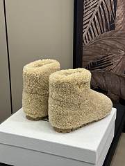 Fortok Prada Shearling Booties Beige - 2