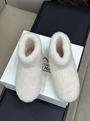 Fortok Prada Shearling Booties White - 4
