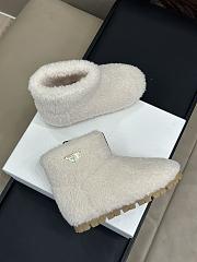 Fortok Prada Shearling Booties White - 2