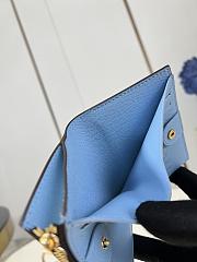 Fortok Louis Vuitton Lisa Wallet Brown & Blue M12487 11.5x1.5x9cm - 6