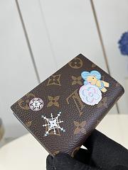 Fortok Louis Vuitton Lisa Wallet Brown & Blue M12487 11.5x1.5x9cm - 3
