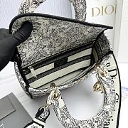 Fortok Dior Lady Lucky Star Embroidery Pattern Bag Multicolor 24x20x11cm - 3