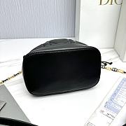 Fortok Dior Jolie Bucket Bag Black M2780 17×16×9cm - 3