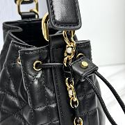 Fortok Dior Jolie Bucket Bag Black M2780 17×16×9cm - 5