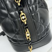 Fortok Dior Jolie Bucket Bag Black M2780 17×16×9cm - 4