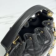 Fortok Dior Jolie Bucket Bag Black M2780 17×16×9cm - 2