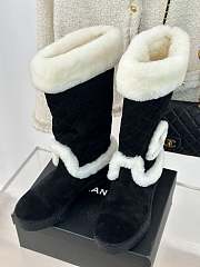 Fortok Chanel Snow Boots Black  - 6