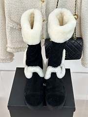 Fortok Chanel Snow Boots Black  - 4