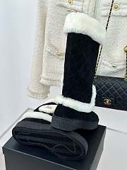 Fortok Chanel Snow Boots Black  - 3