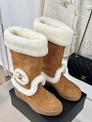 Fortok Chanel Snow Boots Brown - 2