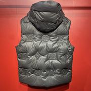 Fortok Louis Vuitton Embossed Logo Padded Down Vest Black - 6