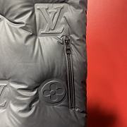 Fortok Louis Vuitton Embossed Logo Padded Down Vest Black - 4