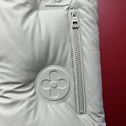 Fortok Louis Vuitton Embossed Logo Padded Down Vest White - 5