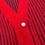 Fortok Louis Vuitton Red Wool Blend Cardigan - 5