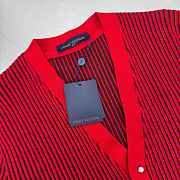 Fortok Louis Vuitton Red Wool Blend Cardigan - 2