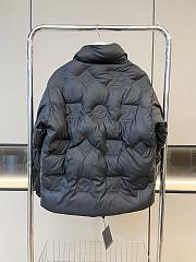 Fortok Louis Vuitton Monogram Old Flower Stereo Embossed Down Jacket - 2