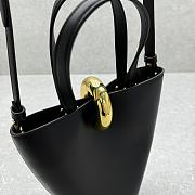 Fortok Jacquemus Le Petit Bambola Black Leather Bag 10×20cm  - 6