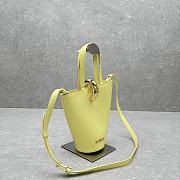 Fortok Jacquemus Le Petit Bambola Yellow Leather Bag 10×20cm  - 6