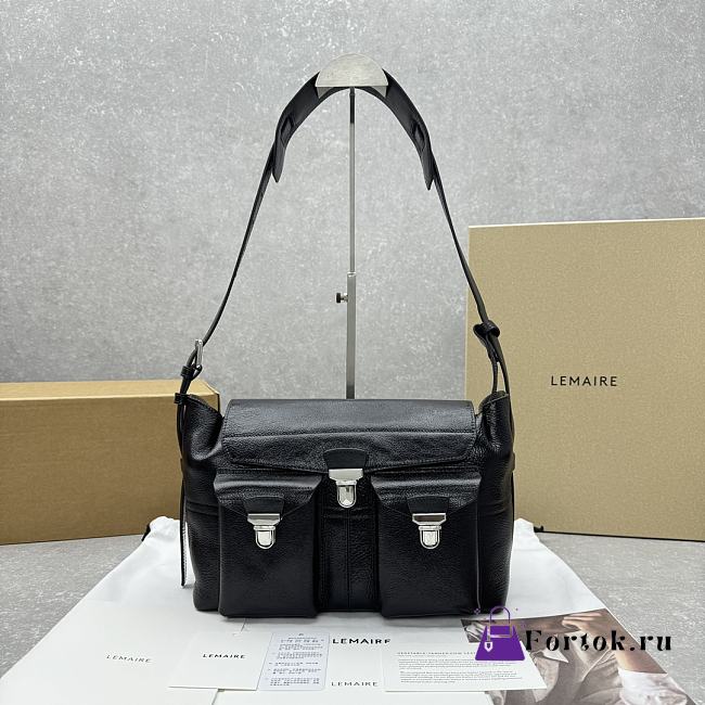 Fortok Lemaire Medium Black Gear Bag 30x16x21cm - 1
