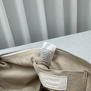 Fortok Lemaire Medium Croissant Bag White Soft Nappa Leather 46x22x7cm - 2
