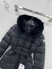Fortok Moncler Boed Black Hooded Shearling Short Down Jacket - 3