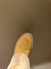 Fortok Celine Bulky High Boot With Triomphe Tassels In Shearling And Suede Calfskin - 4