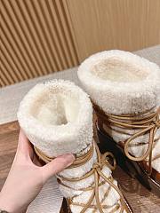 Fortok Celine Bulky Lace-Up Boot In Shearling And Calfskin  - 3