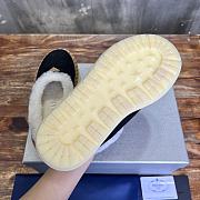 Fortok Prada Suede And Shearling Mules Black - 5