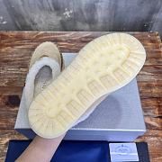 Fortok Prada Suede And Shearling Mules Beige - 4