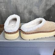 Fortok Prada Suede And Shearling Mules Beige - 3