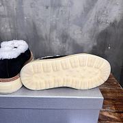 Fortok Prada Suede And Shearling Sneakers Black - 4