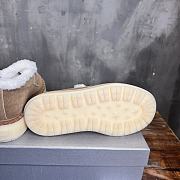 Fortok Prada Suede And Shearling Sneakers Brown - 4