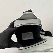 Fortok Prada Brique Saffiano Leather Bag Grey 2VZ106 14x20x5cm - 6