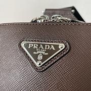 Fortok Prada Brique Saffiano Leather Bag Brown 2VZ106 14x20x5cm - 6