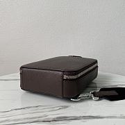 Fortok Prada Brique Saffiano Leather Bag Brown 2VZ106 14x20x5cm - 4