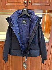 Fortok Moncler Hooded Down Jacket Dark Blue - 2